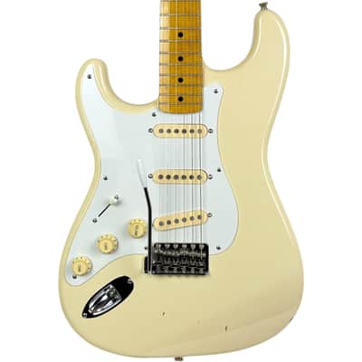 Fender Japan 57 Reissue Stratocaster Lefthand 2012 - Vintage White image 1