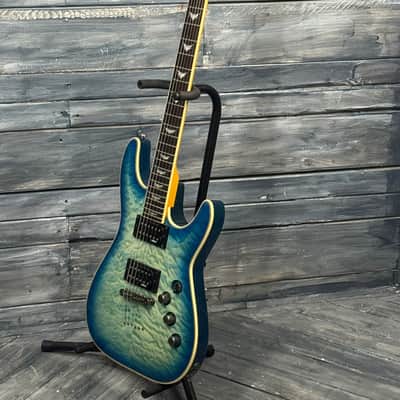 Schecter Omen Extreme-6 - Ocean Blue Burst image 4