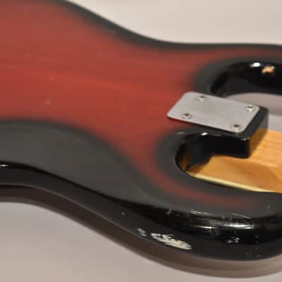 1960s Kingston (Kawai/Teisco) Solidbody Electric Bass Guitar Red Burst MIJ image 15