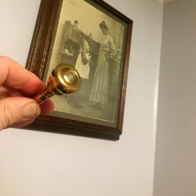 RARE GOLD PLATED HANDMADE RUDY MUCK CUSHION RIM 17-C 1930'S TRUMPET MOUTHPIECE ORIG FIN. 92% FREE SHIP image 24