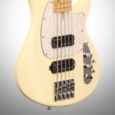 Schecter CV5 Bass Guitar, 5-String, Ivory image 3