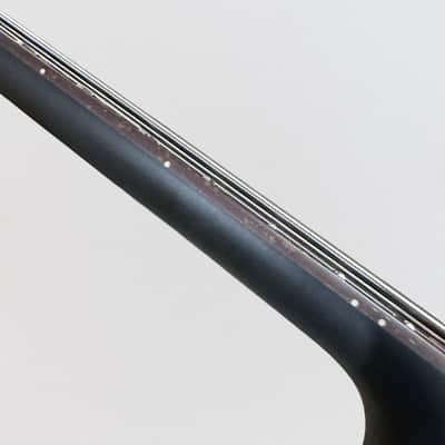 Warwick RockBass Alien Deluxe Thinline Hybrid 5 String Acoustic Electric Bass Guitar - Black Satin image 10
