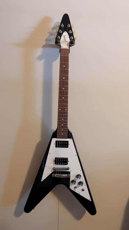 2012 Gibson Flying V '67 Reissue Ebony USA w/ Seymour Duncan Bridge Pickup