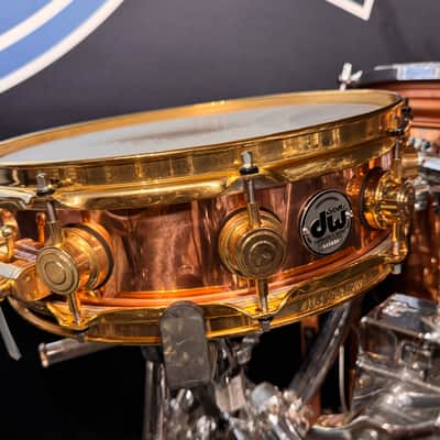 Tris Imboden's Chicago 50th Anniversary DW, Paiste, Gibraltar Complete Drum Set 2017 - Mirror Gold Lacquer. Immaculate! Authenticated! image 12
