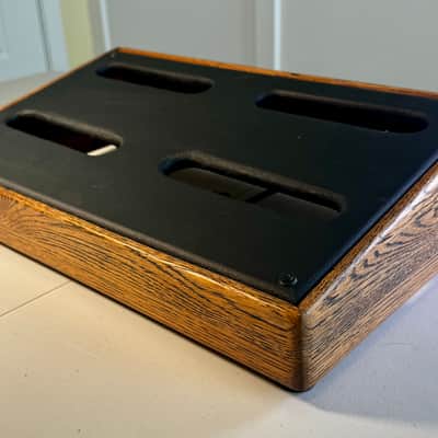 Nell Audio Prewired Hardwood Pedalboard - 9.5 x 16” - 9V Power + In / Out Jacks 2026 - Natural / Black image 1