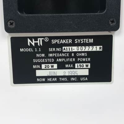 NHT Model 1.1 Speaker System image 11