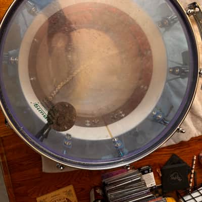 Ludwig Bicentennial Marching Snare 1976 - Acrylic-Red, White, and Blue image 5