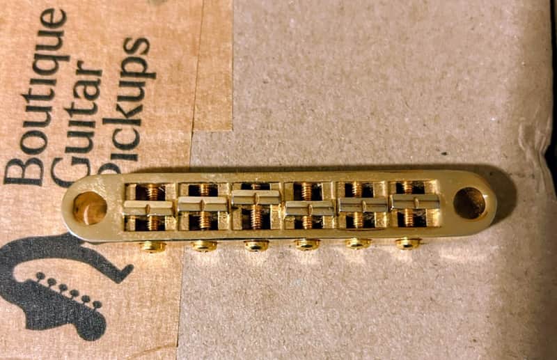 Schaller Gibson Nashville tune-o-matic bridge 2000’s - Gold image 1