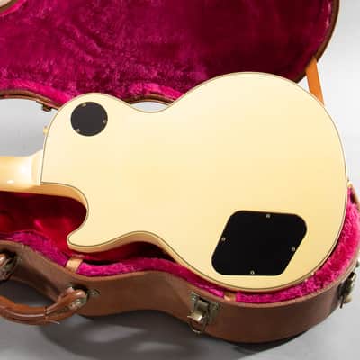 2001 Gibson Les Paul Custom Alpine White (Aged Cream) Ebony Board w/ OHSC image 6