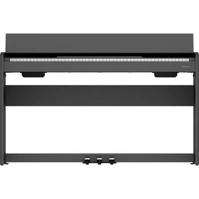 Roland F-107-BK 88-Key Slim Digital Piano w/ Stand, Bench, and 3-pedals, Black image 14
