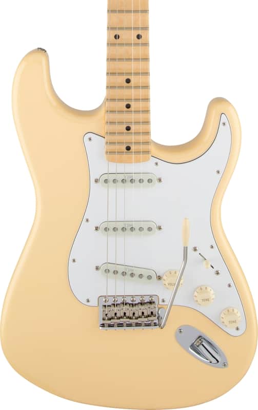 Fender Yngwie Malmsteen Signature Stratocaster Electric Guitar, Maple Fingerboard, Vintage White image 1