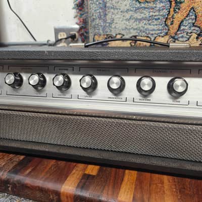 Univox Lafayette Guitar Amp Head 1960s - Silver image 3