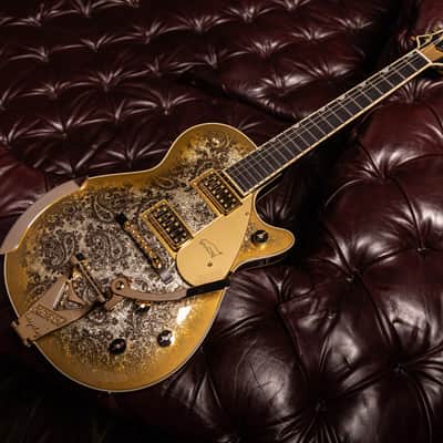 Gretsch G6134TG Limited Edition Paisley Penguin - Gold Paisley image 10