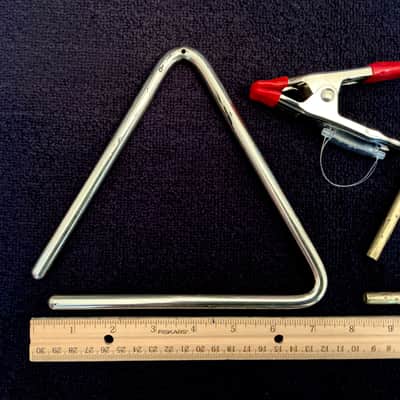 Sonor 7” Triangle and Custom 6” Brass Triangle (Sound File) image 3