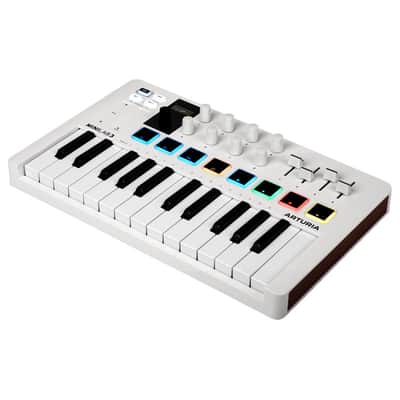 Arturia Minilab 3 25 Note Midi USB Keyboard Controller, White