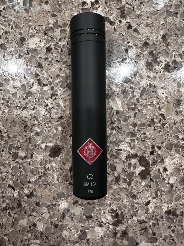 Neumann KM 184 mt Small Diaphragm Cardioid Condenser Microphone 1993 - Present - Matte Black image 1