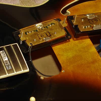 Matsumoku Japan-82'Aria Pro II PE-175 Herb Ellis OHSC Ebony FB,G-Style Truss,Fretside,Vintage Bigsby image 21