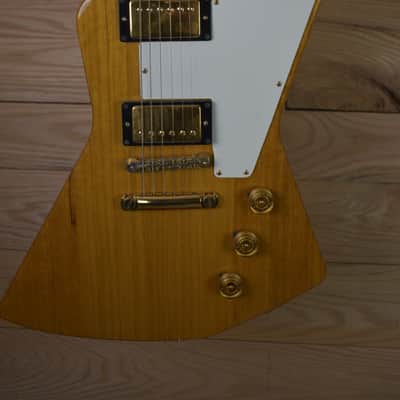 Orville By Gibson Explorer 1990 Clapton Cut- Natural Korina image 1