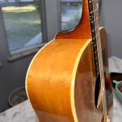 1973 Guild D-44M Solid Maple, Fresh Neck Reset, Bob Colosi Equipped image 6