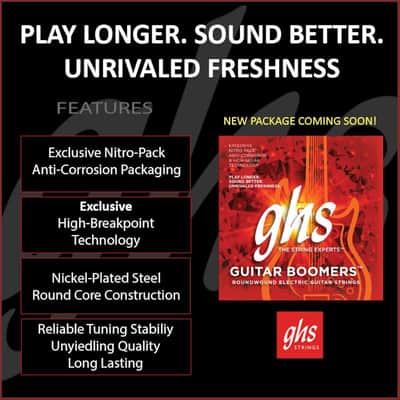 GHS BOOMERS String Set For Electric Guitar - GB-TNT - Thick & Thin - 010/052 image 2