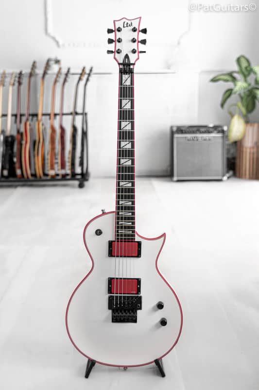 2021 ESP LTD GH-600 Gary Holt Signature in Snow White. EMG image 1