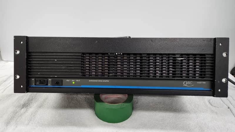 QSC Vintage Series One Model 1400, 200 watts 8 Ohms, made in USA image 1