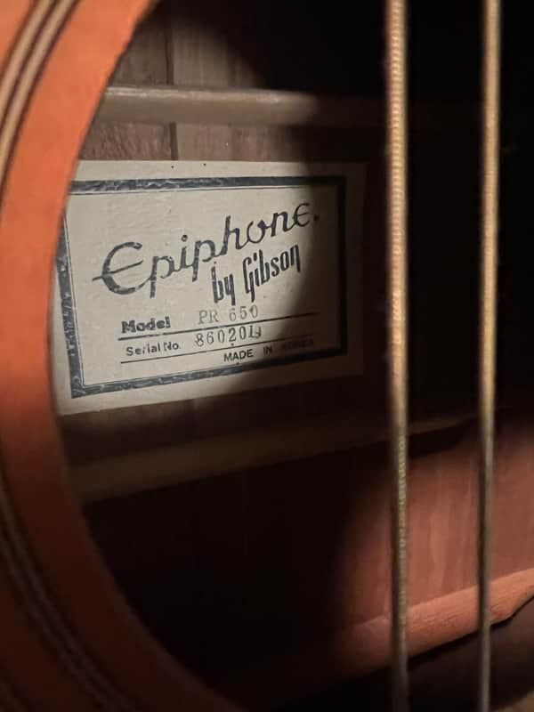 Epiphone PR-650 1980 - 1985 - Natural image 1