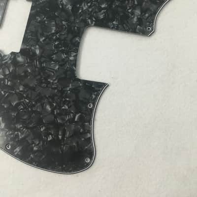 Fits Squier SS Jaguar Bass Special Style Guitar Pickguard Scratch Plate,4 Ply Black Pearl image 3