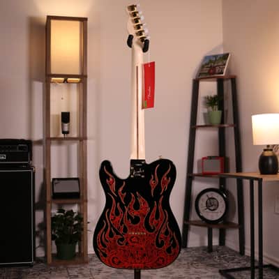 Fender James Burton Signature Telecaster - Maple Fingerboard, Red Paisley Flames image 25