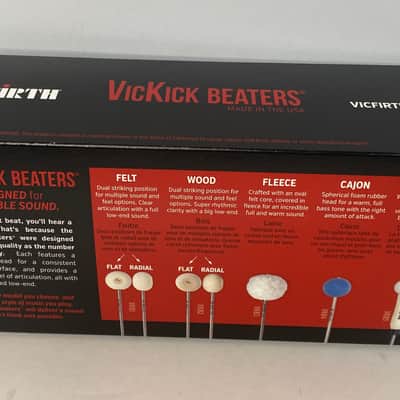 Vic Firth Vic Kick,Bass Drum Beater Medium Hard Felt, Radial Head image 4
