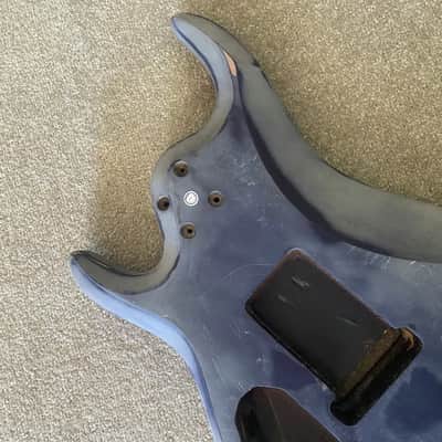 Black HSH 7 String Guitar Body image 4