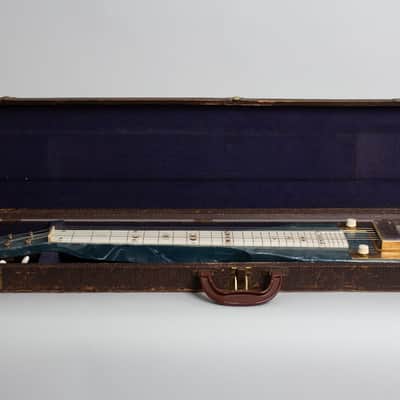 Bronson Singing Electric Lap Steel Electric Guitar, made by Valco (1952), ser. #X-14994, original brown hard shell case. image 10