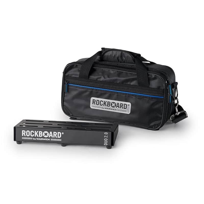 Rockboard Duo 2.0 Small (3-5 pedals) Pedalboard with Gigbag (12 5/8" x 5 1/2") image 1
