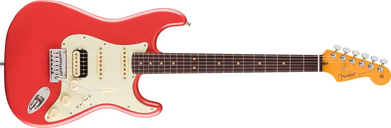 Fender American Ultra Luxe Vintage '60s Stratocaster HSS Rosewood FB Fiesta Red with Case