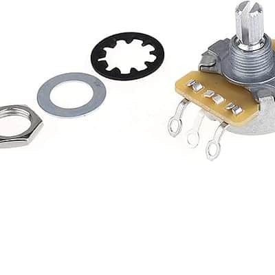 Short Split Shaft Guitar Pot Audio Taper Potentiometer for Electric Guitar Bass image 2