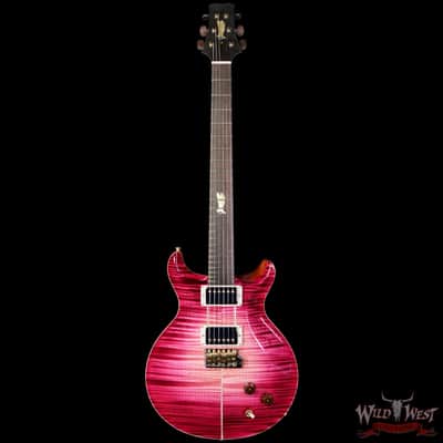 Paul Reed Smith PRS Private Stock # 11309 Santana Retro Flame Maple Top Brazilian Rosewood Fingerboard Raspberry Glow 8.00 lbs image 3