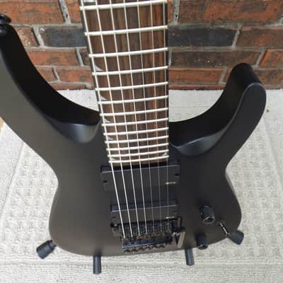 JACKSON SLATTXMG3-7 Soloist, Matte Black, Active EMG, Floyd Rose, 7-String Guitar image 8
