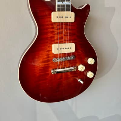 Huss and Dalton Meridian DC Custom - Angel-Step Flame Top - Fralin P-90s image 7