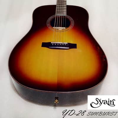 S.Yairi YD-28 Sunburst all Solid Sitka Spruce & Rosewood Dreadnought Guitar ( High Gloss ) image 4