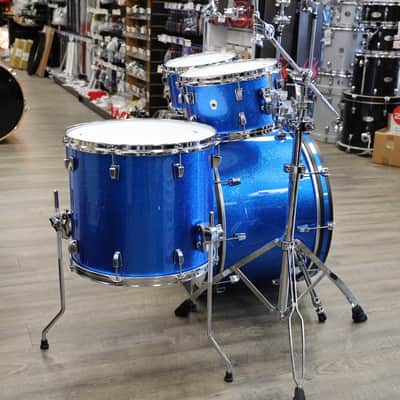 Ludwig Neusonic Mod2 4-Piece Shell Pack 10/12/16/22 (Blue Super Sparkle) image 5