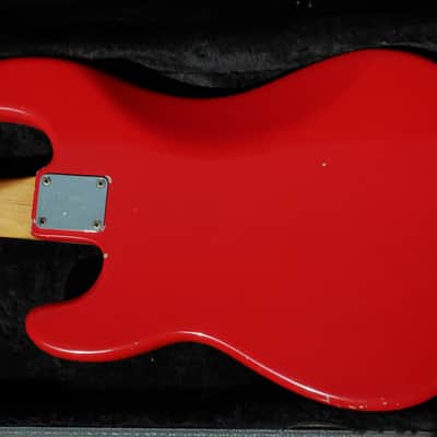 1969 Fender Precision Bass PJ Specs Fiesta Red Refin w/ OHSC Cheney England image 5