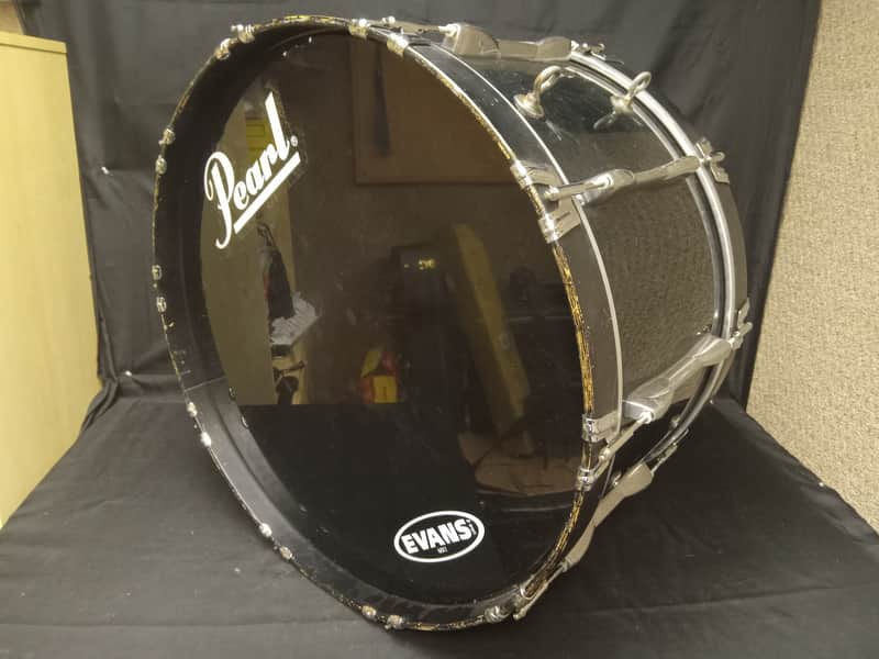 Pearl Championship Maple Series 26" Marching Bass Drum serial 606844 - Black image 1