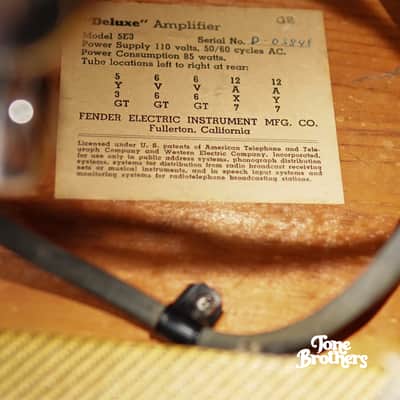 ALL ORIGINAL! 1957 Fender 5E3 Deluxe Tweed image 12