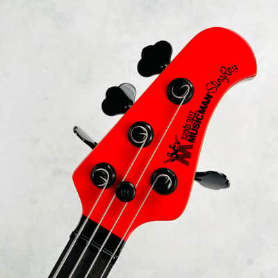 Ernie Ball Music Man Tim Commerford Active StingRay 4-String Bass 2025 - Caliper Red image 8