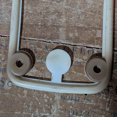 Vintage Jen Elettronica White Cream Rubber Base Trim - Original part for Vox Jen Cry Wah Baby 1970s image 5
