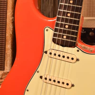 fender stratocaster 1964 Fiesta Red Korina Body image 4