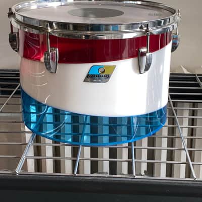 Ludwig Vistalite Octaplus 1976 Pattern D Red, White, and Blue image 15