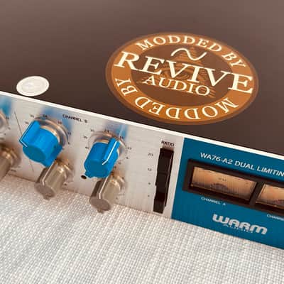 Warm Audio WA76-A2 Stereo Blue Stripe FET Compressor | Revive Audio Mod | Mint | Orig. Box | Upgraded Knobs image 4