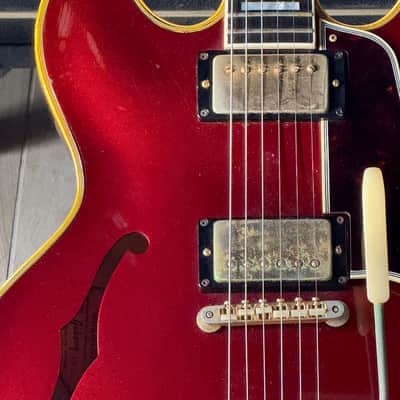 Gibson ES-355TDC "Mono" 1967 - ultra rare 1 of a kind in Sparkling Burgundy w/Mono Electronics. image 10