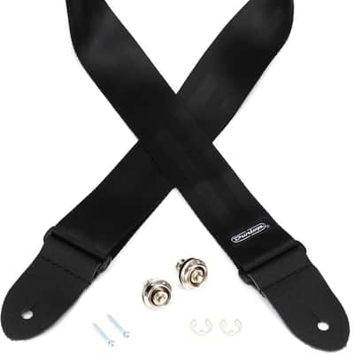 Dunlop SLST001 Straplok Pak Nickel Dual Design Straplok and Strap Bundle image 1